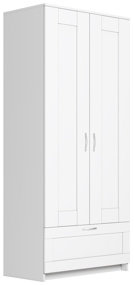 Распашной шкаф Сириус-1, 78x190х50 см, белый