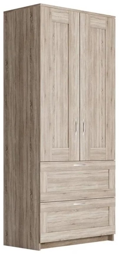 Распашной шкаф СВЕДСТА Сириус 2Д2Я, 78x190х50 см, коричневый купить,NaN