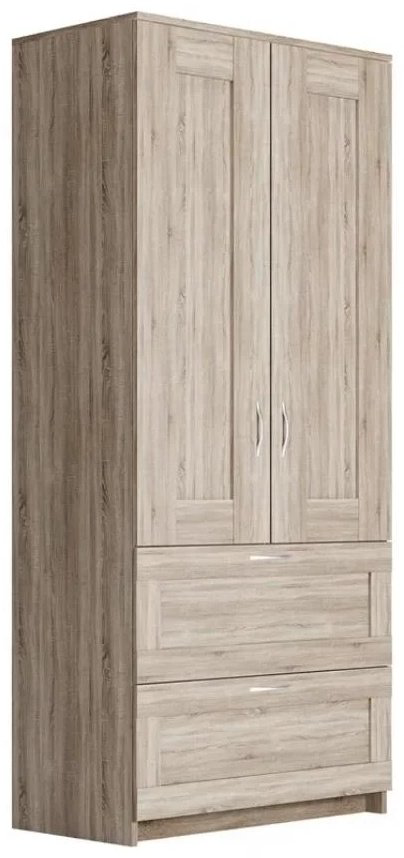 Распашной шкаф СВЕДСТА Сириус 2Д2Я, 78x190х50 см, коричневый купить,NaN