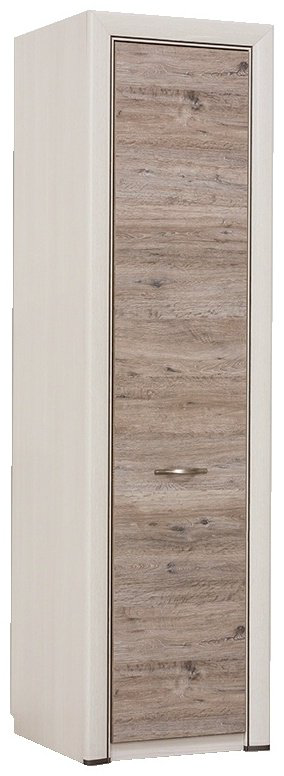 Распашной шкаф ANREX Оливия 1D, 60x217х36 см, коричневый купить,NaN