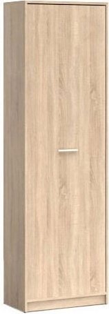 Распашной шкаф Гербор Непо REG1D, 60x196.5х33.5 см, белый, коричневый купить,NaN