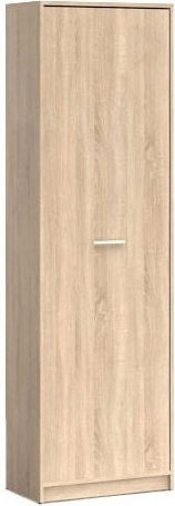 Распашной шкаф Гербор Непо REG1D, 60x196.5х33.5 см, белый, коричневый купить,NaN