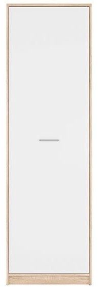 Распашной шкаф Гербор Непо REG1D, 60x196.5х33.5 см, белый, коричневый купить,NaN