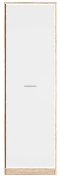 Распашной шкаф Гербор Непо REG1D, 60x196.5х33.5 см, белый, коричневый купить,NaN