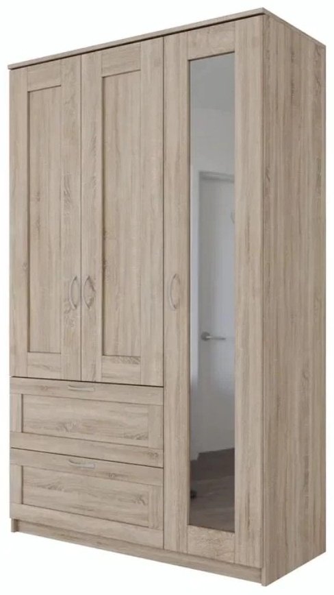 Распашной шкаф СВЕДСТА Сириус, 117x190х50 см, коричневый