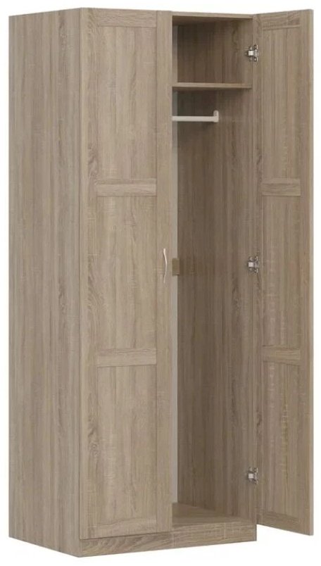 Распашной шкаф СВЕДСТА ПЕГАС, 78x202х58 см, коричневый купить,0