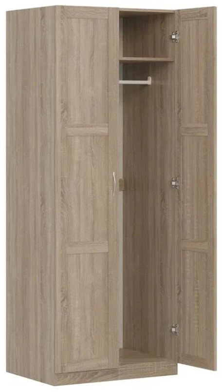 Распашной шкаф СВЕДСТА ПЕГАС, 78x202х58 см, коричневый купить,NaN