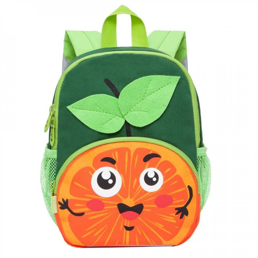 Рюкзак Grizzly Kids Апельсин зеленый купить,NaN
