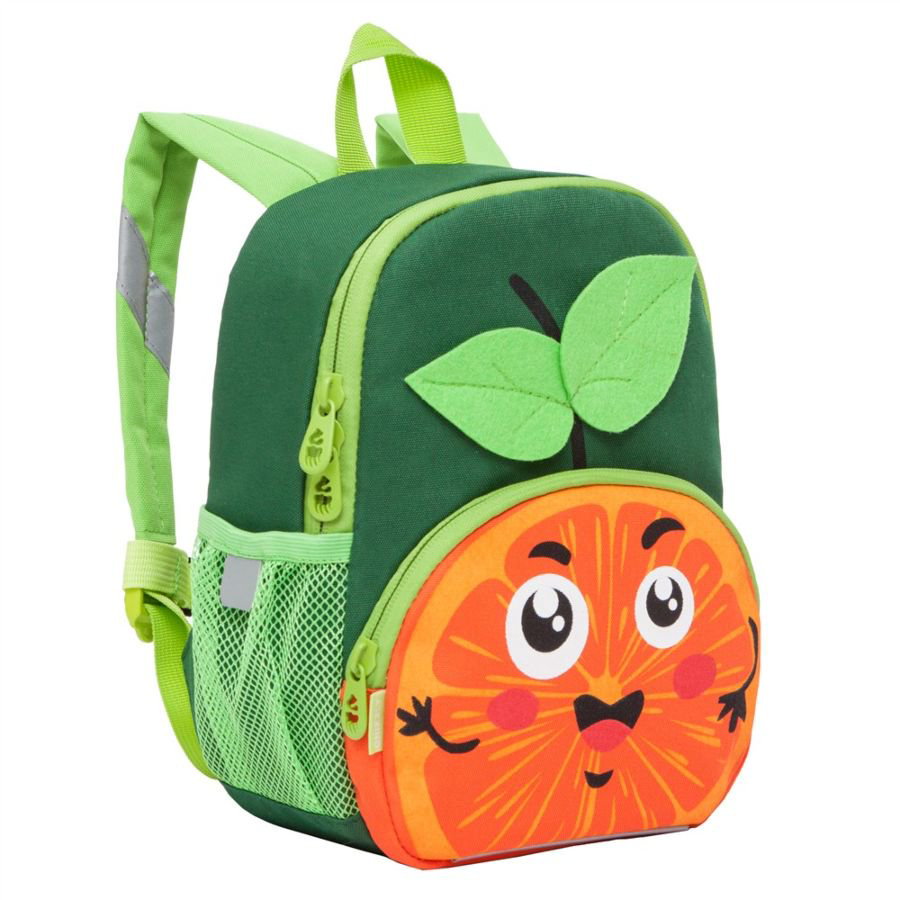 Рюкзак Grizzly Kids Апельсин зеленый купить,NaN