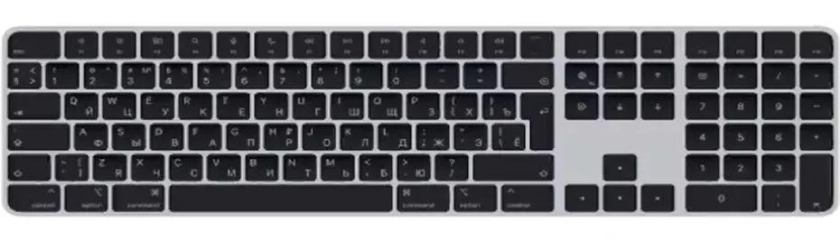 Клавиатура Apple Magic Keyboard with Touch ID and Numeric Keypad for Mac MMMR3RS/A серо-чёрный