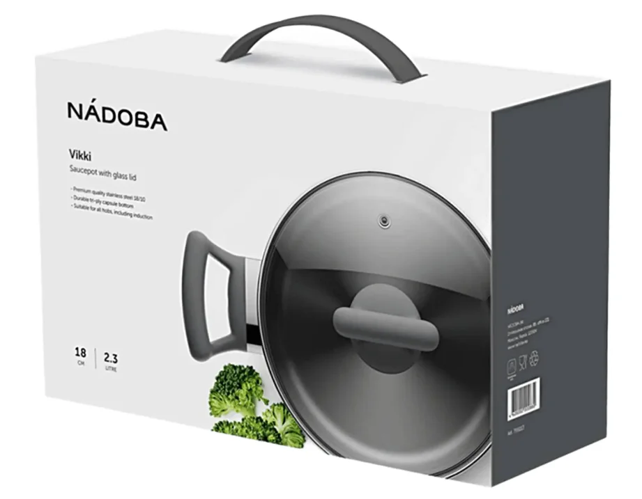 Кастрюля Nadoba 796113 Vikki 2.3л 18см серый