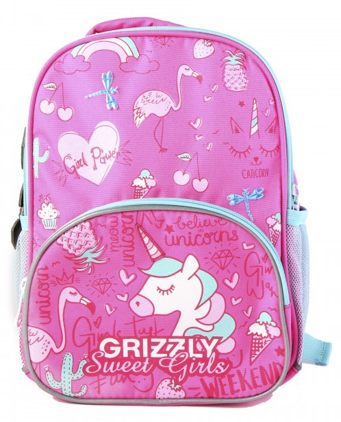 Рюкзак Grizzly Kids Единороги розовый купить,NaN