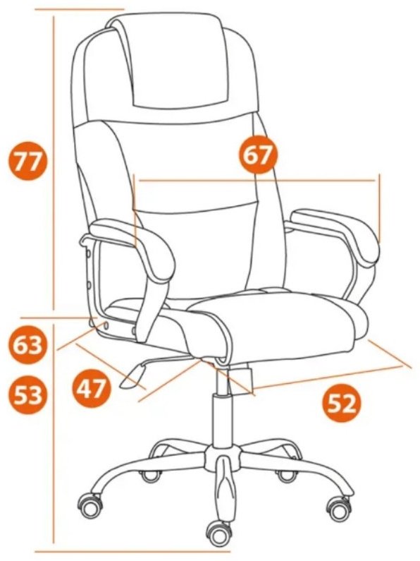Tetchair BERGAMO 22 36-01, черный, белый купить,NaN