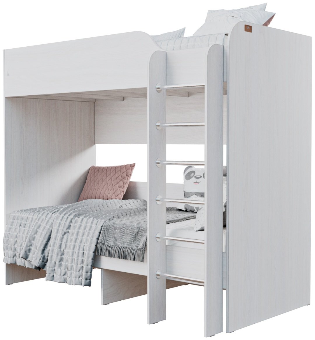 Двухъярусная кровать Мебель Азии Вирджиния, 90x200 см, светло серый - ForteMarket Двухъярусная кровать Мебель Азии Вирджиния, 90x200 см, светло серый купить,0