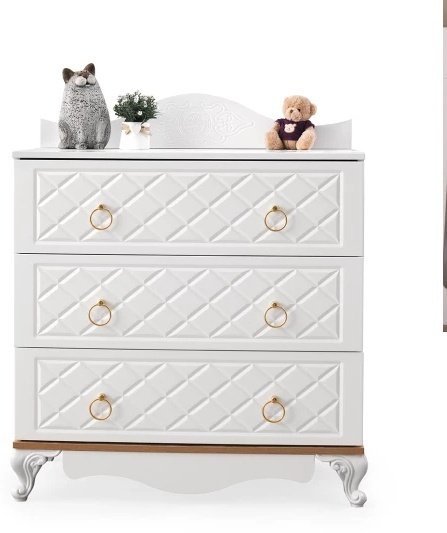 Детский комод LOVELY BABY Комод MIRAG белый LOVELY BABY, Россия, 90x47x107 см, белый