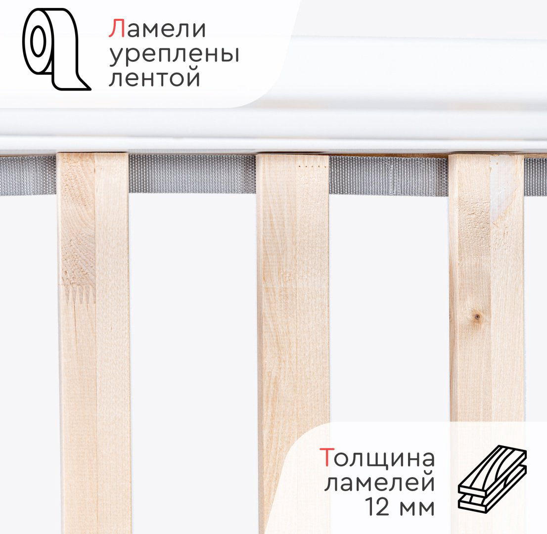Детская кровать TOMIX Terra, белый купить,NaN