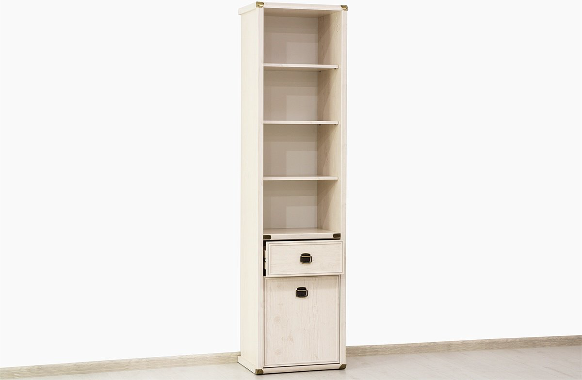 Стеллаж ANREX MAGELLAN 1D1S ЛДСП, 51.6x40x202.8 см купить,NaN