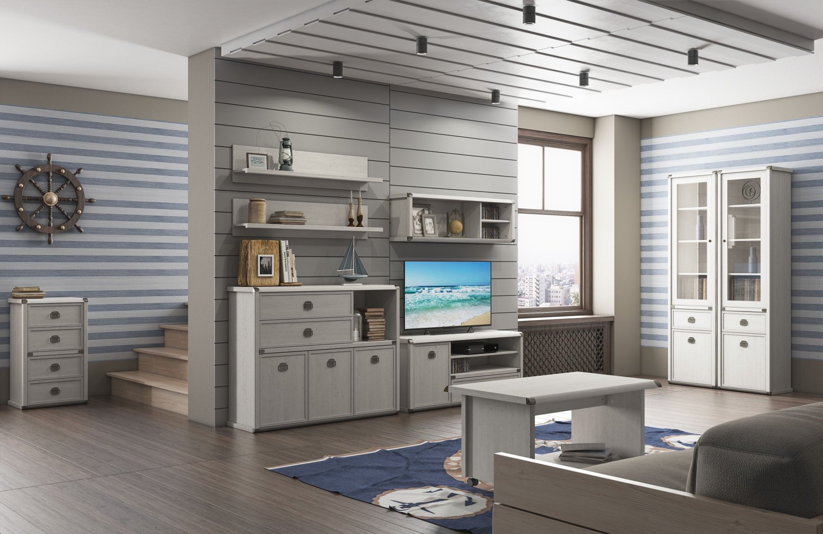 Стеллаж ANREX MAGELLAN 1D1S ЛДСП, 51.6x40x202.8 см - ForteMarket Стеллаж ANREX MAGELLAN 1D1S ЛДСП, 51.6x40x202.8 см купить,0
