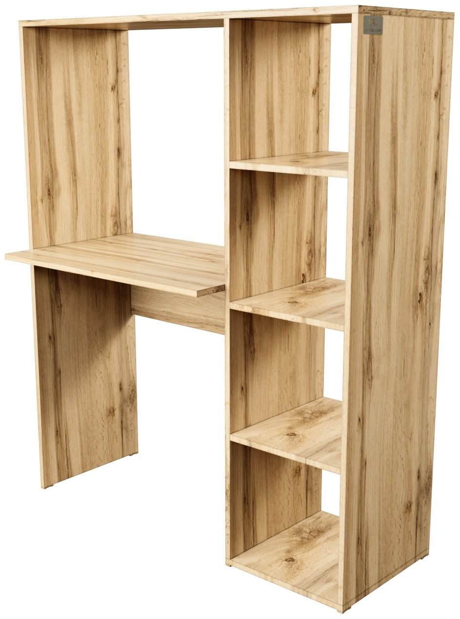 Стол компьютерный с надстройкой Мебель Азии Стоунхендж, 114х50x140 см, коричневый купить,35990