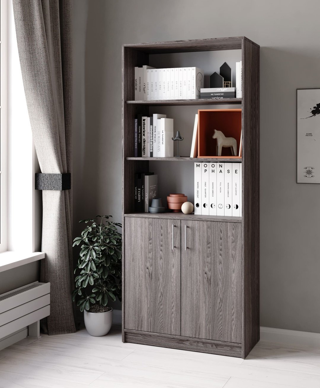 Стеллаж напольный Мебель Азии, 80x40x190 см, коричневый - ForteMarket Стеллаж напольный Мебель Азии, 80x40x190 см, коричневый купить,0
