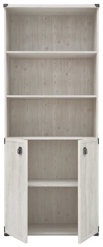 Стеллаж напольный Гербор Индиана, 80x40x195.5 см, белый - ForteMarket Стеллаж напольный Гербор Индиана, 80x40x195.5 см, белый купить,0
