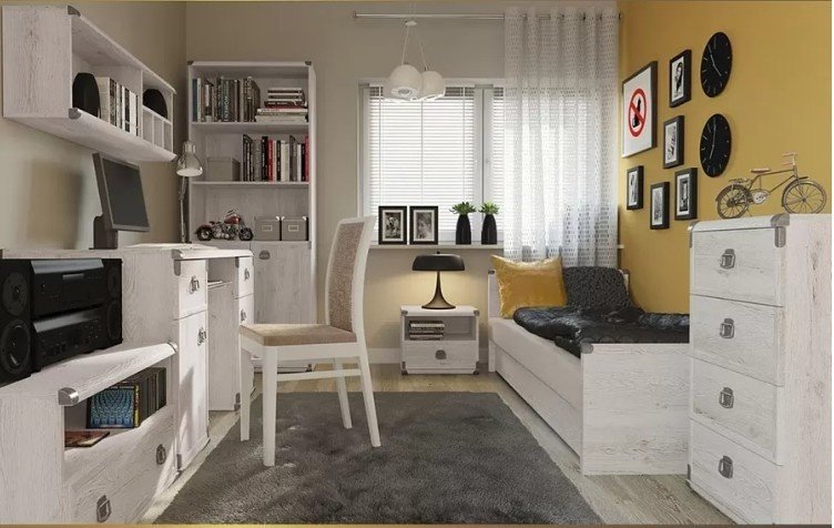 Стеллаж напольный Гербор Индиана, 80x40x195.5 см, белый - ForteMarket Стеллаж напольный Гербор Индиана, 80x40x195.5 см, белый купить,0