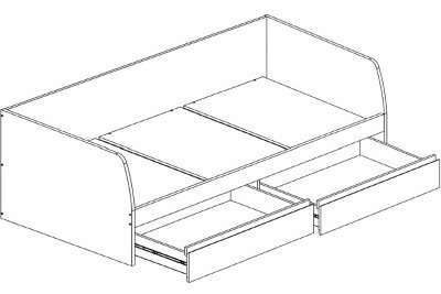 Кровать Anrex Бьёрк 90x200см белая купить,NaN