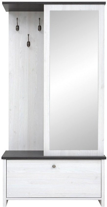 Шкаф-прихожая Гербор Порто PPK/95 96x189x40см белый купить,NaN