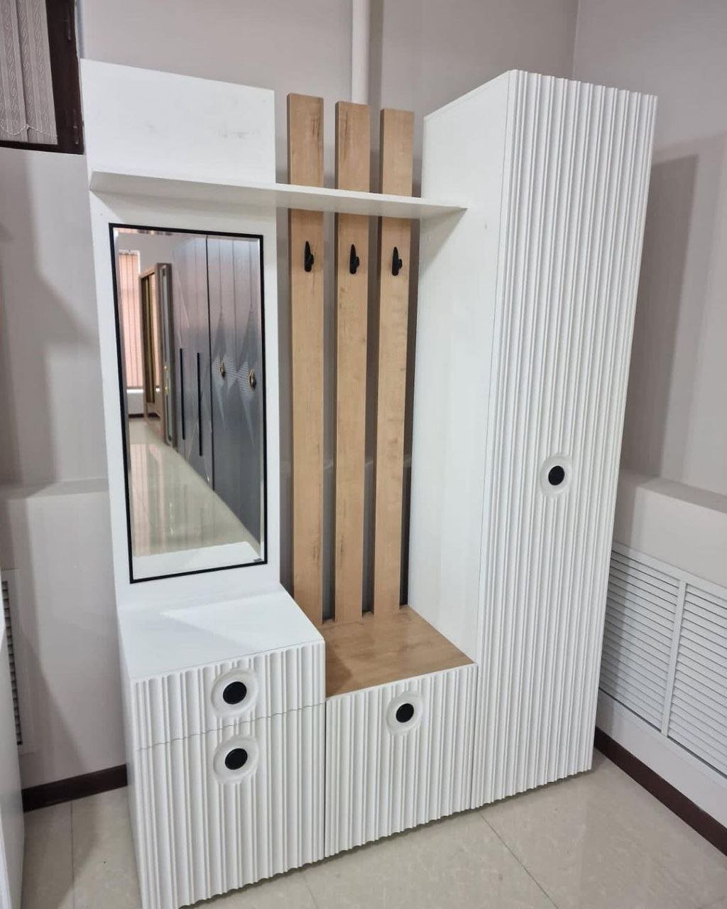 Прихожая Grand Miks Прага 150х44х219см белый купить,NaN