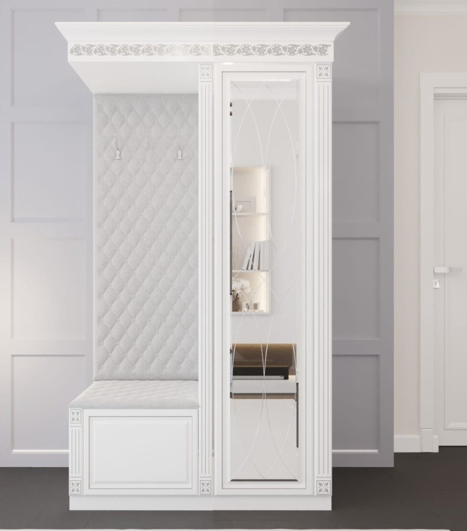 Шкаф-прихожая Grand Miks Соренто 1.2 120x50x210см белый - ForteMarket Шкаф-прихожая Grand Miks Соренто 1.2 120x50x210см белый купить,159000