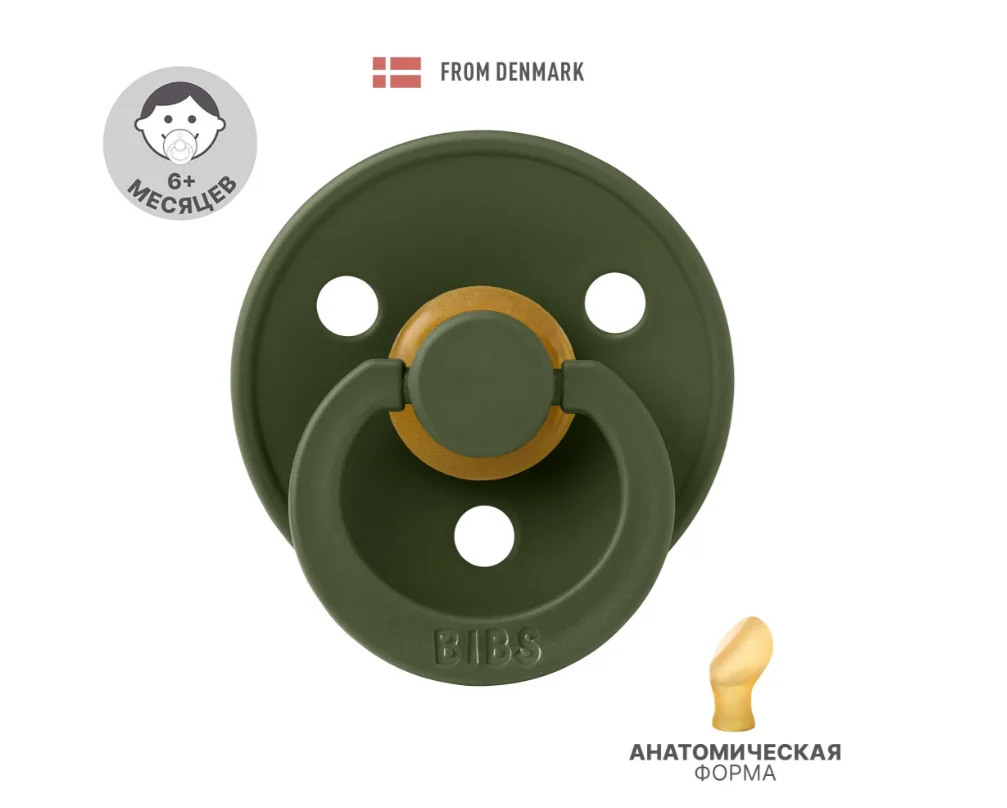 Пустышка Bibs Colour 6-18m Hunter Green купить,NaN