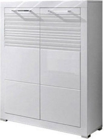 Тумба для обуви BRW Флеймс REG2D/11/9 92x37x110см белый купить,NaN