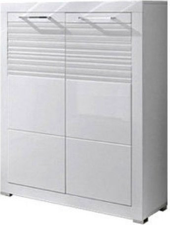 Тумба для обуви BRW Флеймс REG2D/11/9 92x37x110см белый купить,NaN