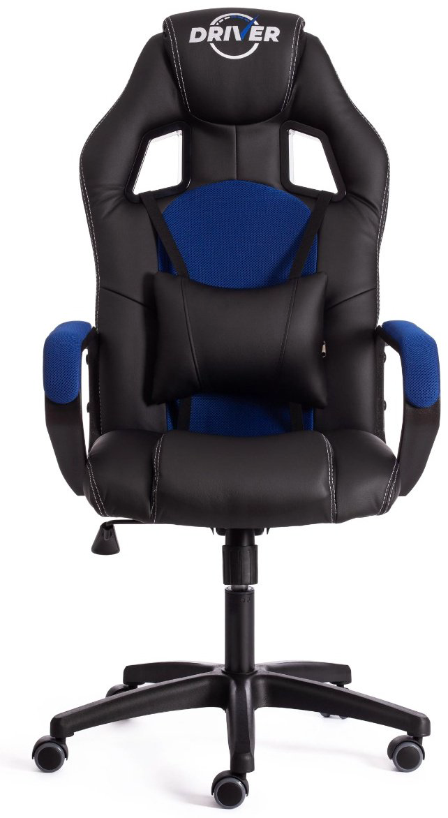 Игровое кресло Tetchair Driver, черный, синий купить,NaN