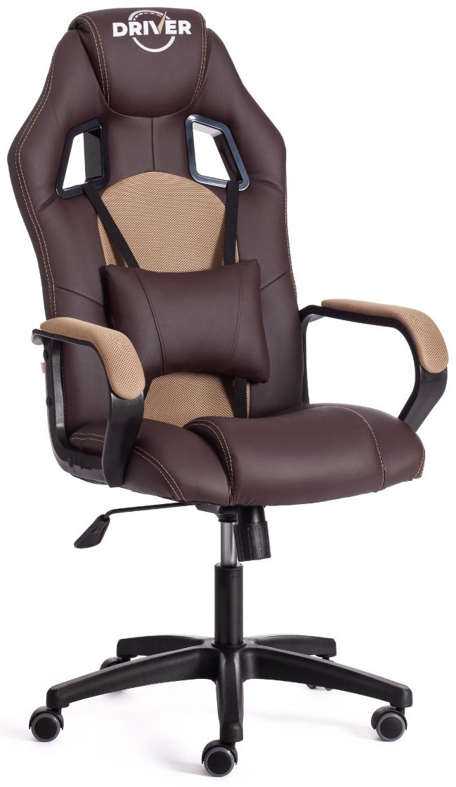 Игровое кресло Tetchair Driver 19296, коричневый, светло-коричневый купить,NaN