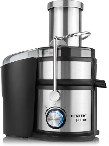 Соковыжималка Centek CT-1214 черно-серебристая