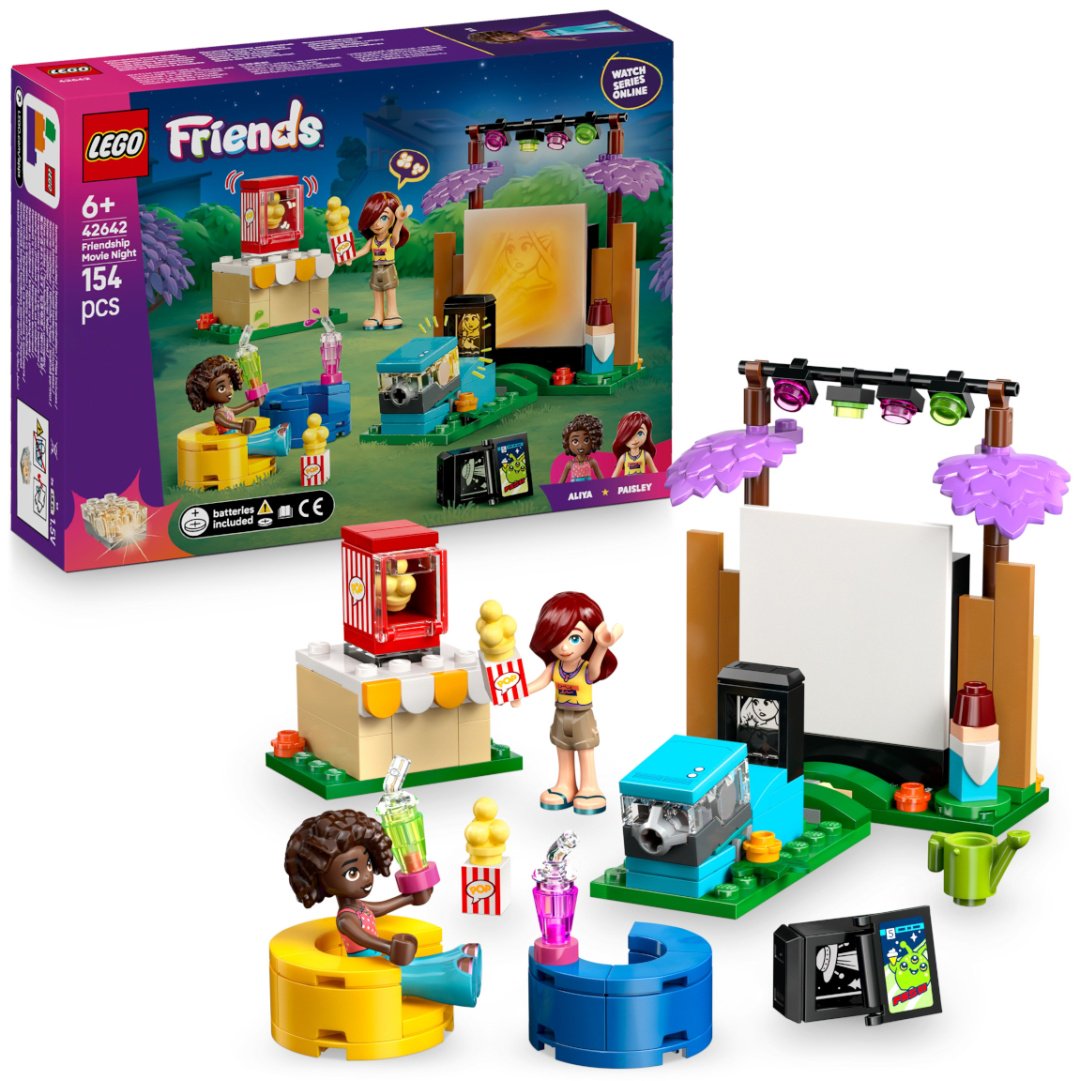 Конструктор LEGO Дружеский вечер кино Friends, деталей 154 шт