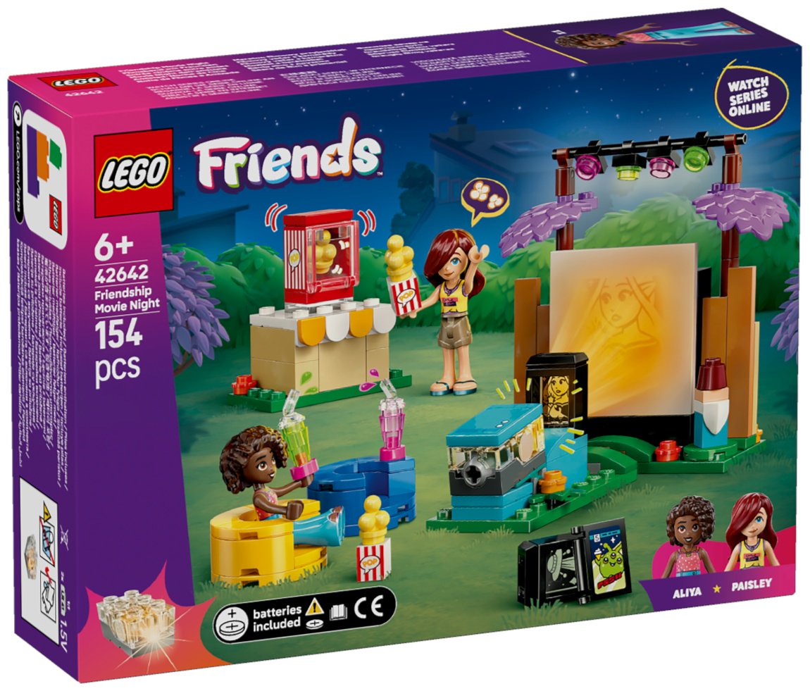 Конструктор LEGO Дружеский вечер кино Friends, деталей 154 шт