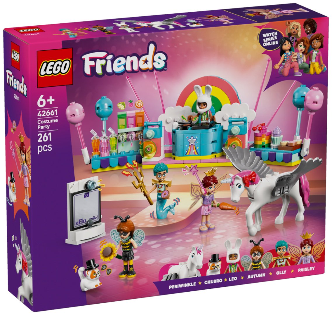 Конструктор LEGO Маскарад с единорогом и феей Friends, деталей 260 шт