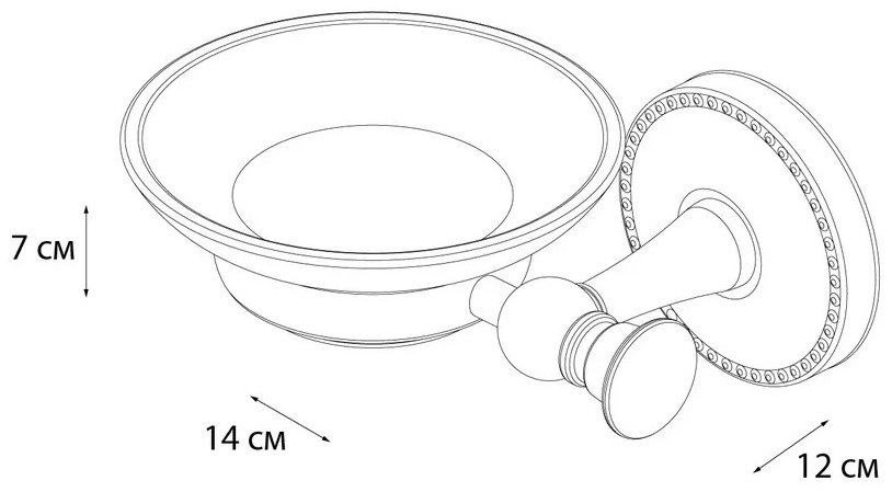 FIXSEN мыльница Adele FX-55008 1 шт, металл, стекло купить,30590