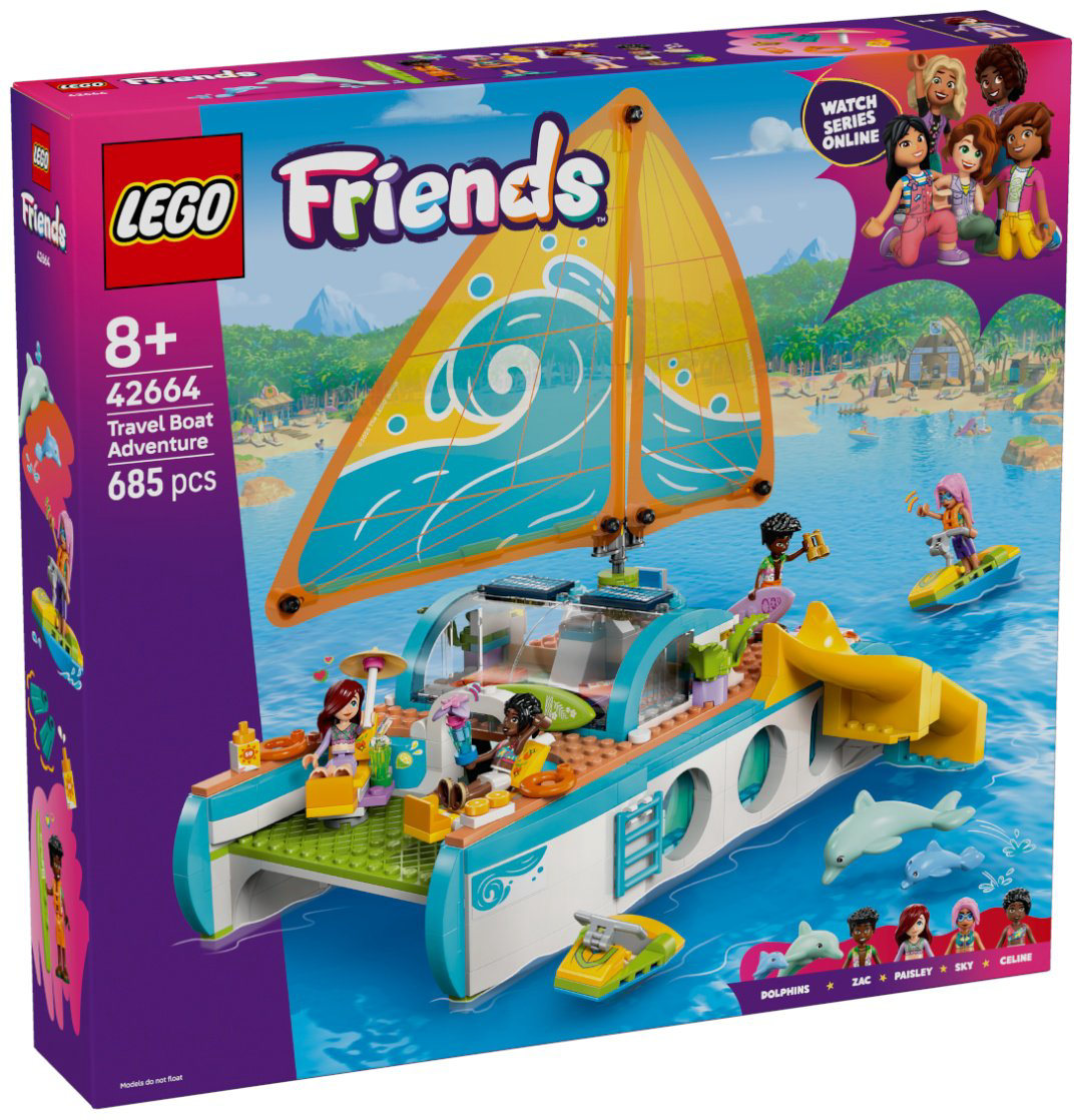 Конструктор LEGO Путешествие и приключения на яхте Friends, деталей 685 шт купить,NaN