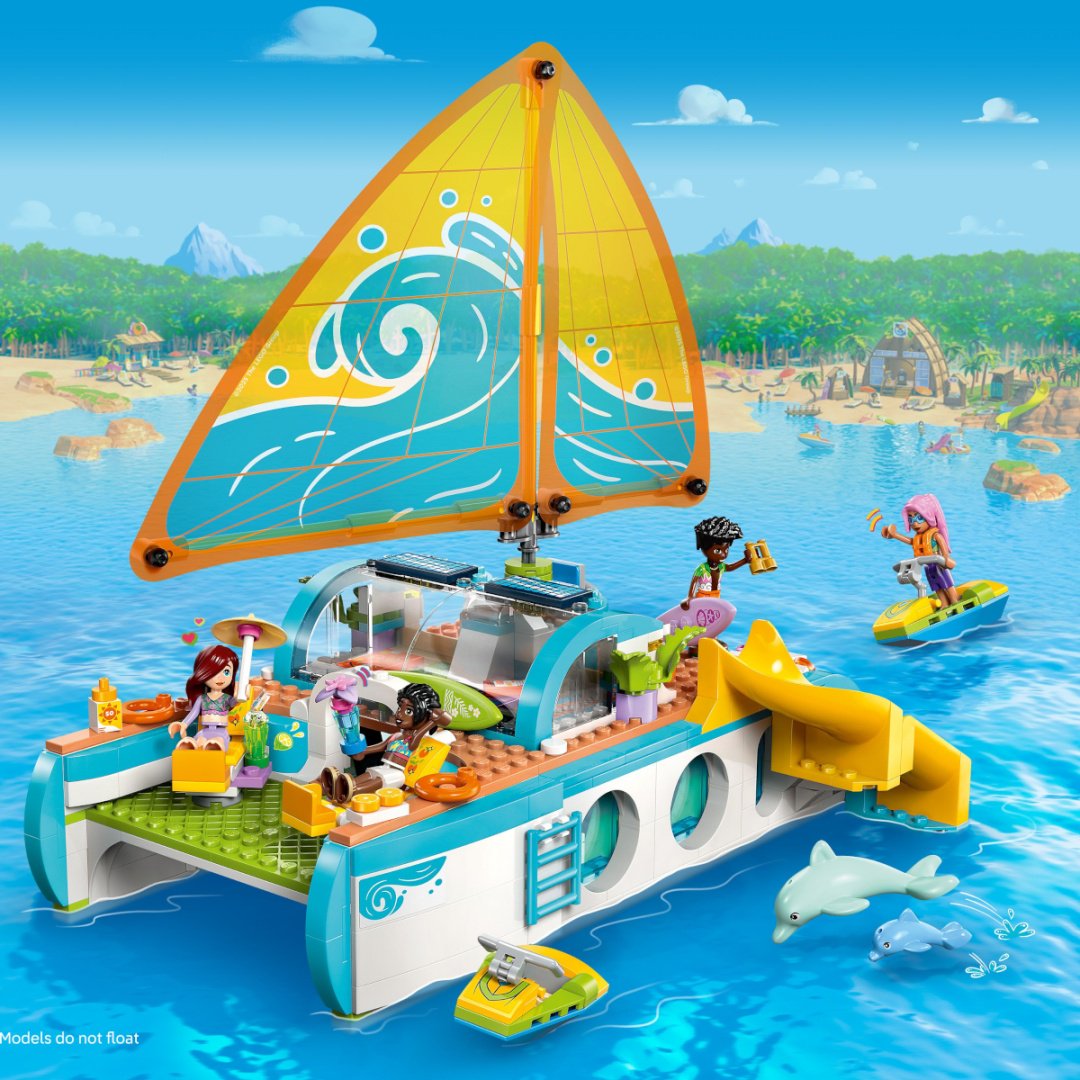 Конструктор LEGO Путешествие и приключения на яхте Friends, деталей 685 шт