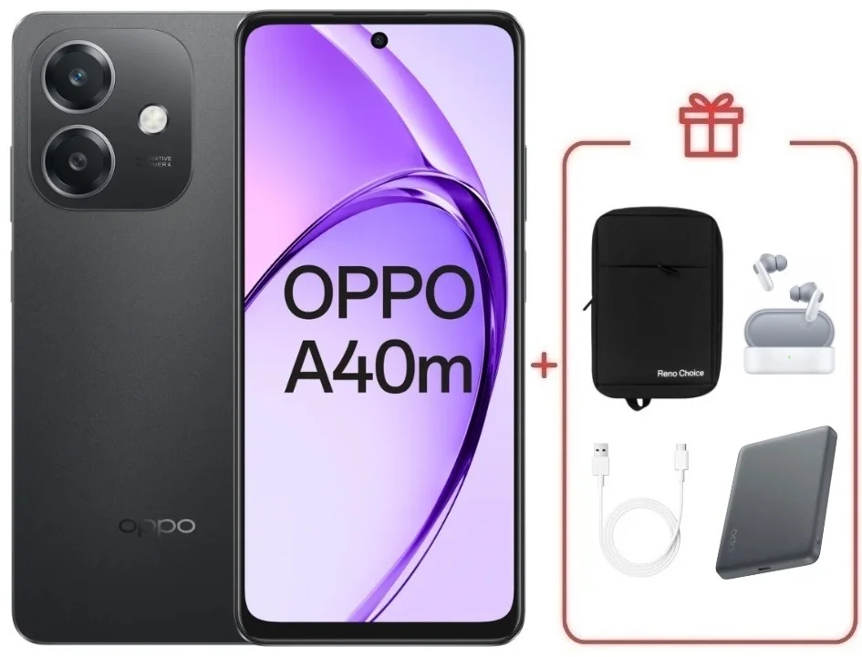 Смартфон Oppo A40M 6/256 Black + подарок купить,NaN
