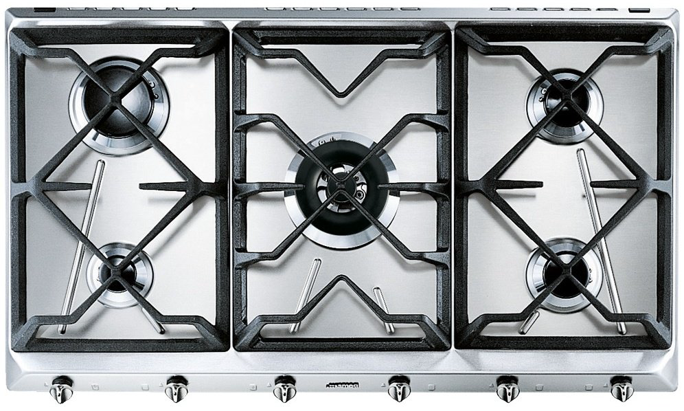Варочная поверхность Smeg SRV596GH5 серебристый купить,NaN