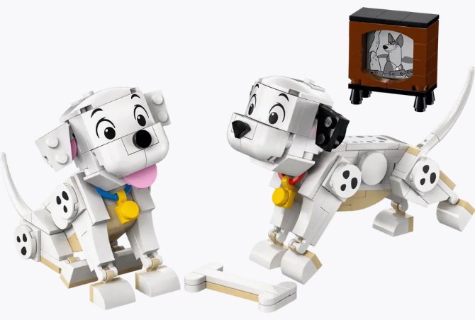 Конструктор LEGO Дисней «101 далматинец» щенки Лаки и Пенни, деталей 268 шт купить,0
