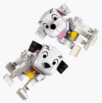 Конструктор LEGO Дисней «101 далматинец» щенки Лаки и Пенни, деталей 268 шт купить,0