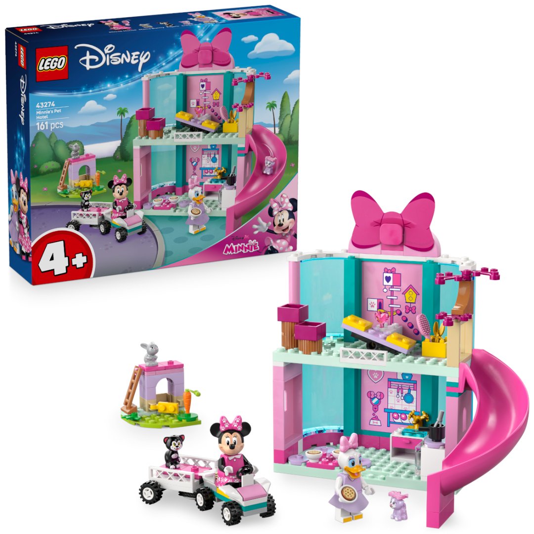 Конструктор LEGO Гостиница для домашних животных Минни Disney, деталей 161 шт