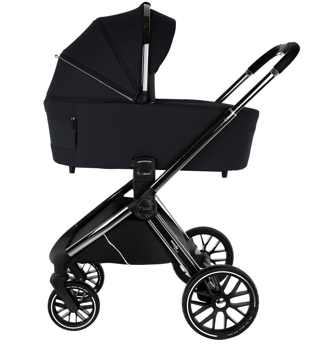 Коляска универсальная 2 в 1 Pituso Mayla Luxury LXR/555 Black, черный - ForteMarket Коляска универсальная 2 в 1 Pituso Mayla Luxury LXR/555 Black, черный купить,0