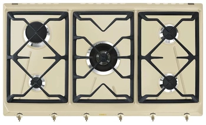 Варочная поверхность Smeg SRV896POGH бежевый