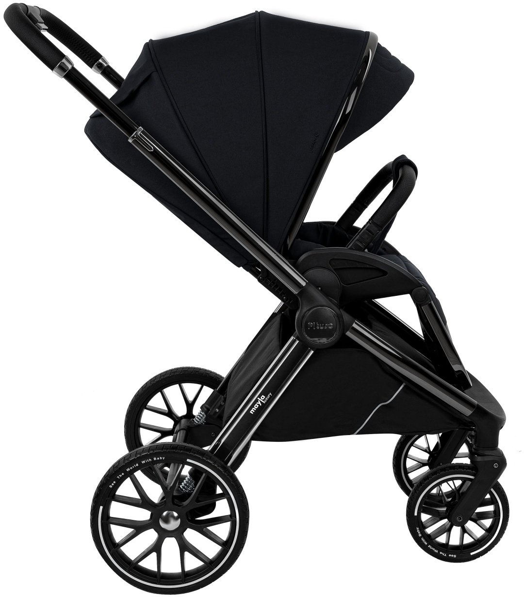 Коляска универсальная 2 в 1 Pituso Mayla Luxury LXR/555 Black, черный - ForteMarket Коляска универсальная 2 в 1 Pituso Mayla Luxury LXR/555 Black, черный купить,0
